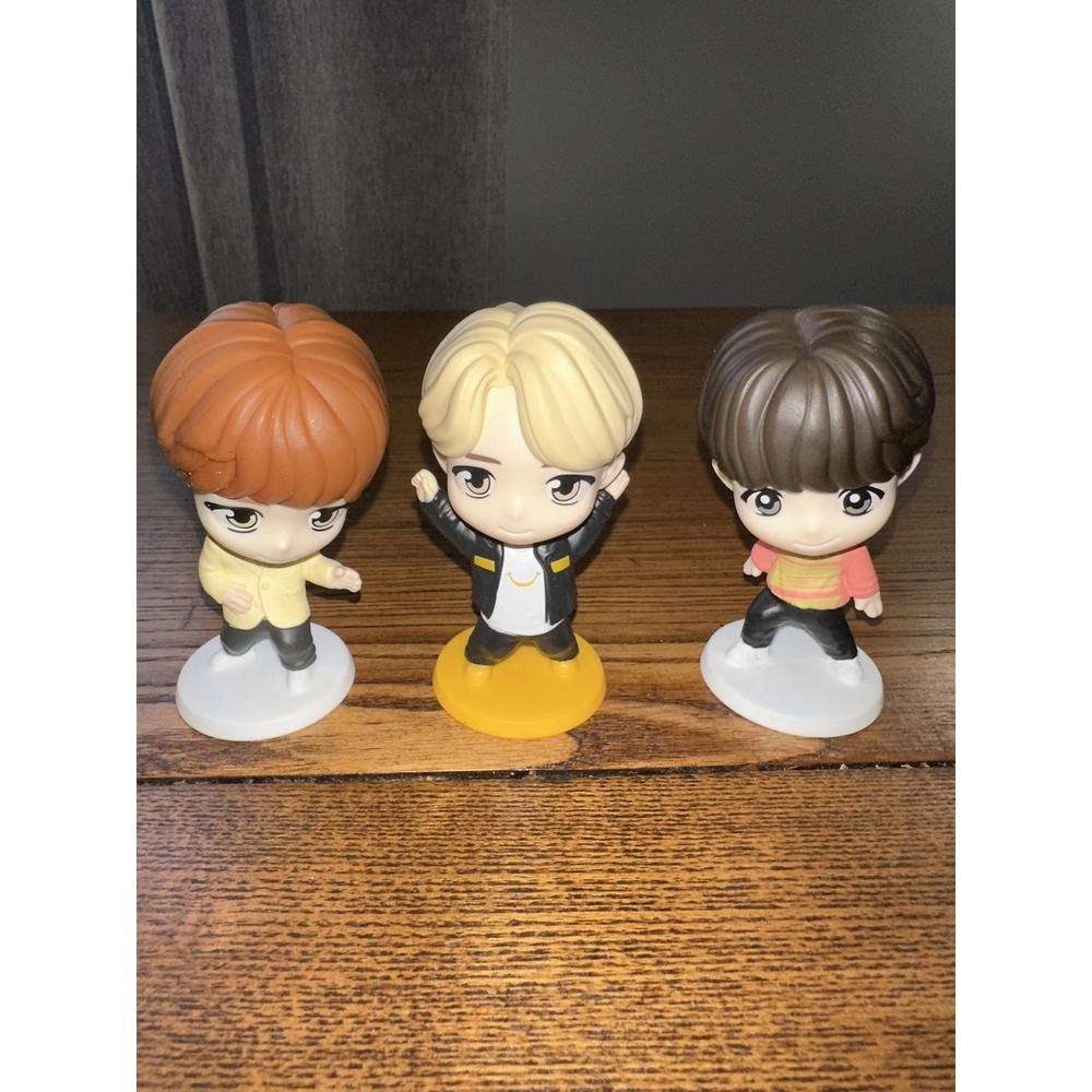 2025 McDonald's Tinytan BTS Happy Meal Toy Bundle Lot Of 3